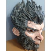 Wukong staff halloween mask black myth sun wukong figure costume toy resin mask monkey king mask