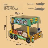 Bus shape Cat Scratching house Cardboard kitten Bed Cat Scratching Board Corrugated Paper cat scratcher