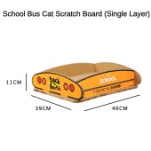 Animal Bus Double Bunk Large Cat Scratch Board Cat House Pet Supplies Cat Accessories