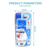 ISO Approved Customized Orthodontic Interdental Brush Tongue Cleaner Dental Floss Threader Pick Travel Oral Care Hygiene Kit