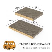Animal Bus Double Bunk Large Cat Scratch Board Cat House Pet Supplies Cat Accessories