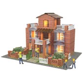 HY Toys mini little mason diy children build house toy construction handmade model brick wall
