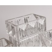 Flower Vase Cut Clear glass Handmadec Gift Wedding Decor  Glass Style vase