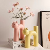 BHM- Manufacture new design model hot luxury ceramic vase animal vase home decoration Christmas gift birthday gift