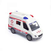 Ambulance Friction Powered Truck Simulation Play House Toys With Lights Sounds Fun Indoor Pretend Doctor Car Toys For Kids