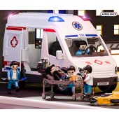 Ambulance Friction Powered Truck Simulation Play House Toys With Lights Sounds Fun Indoor Pretend Doctor Car Toys For Kids