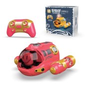 Zhiqu Toys Waterproof Rechargeable Electric Remote Control Speedboat Gifts Water Toys Mini RC Boat with Spray for Children 2.4G