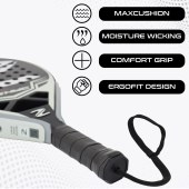 AMA SPORT P43 Diamond Paddle Shovel Racquet 12K Carbon Fiber Head Quality Padel Racket