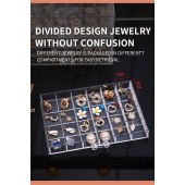 120 Grids Transparent Jewellery Display Large Capacity Earring Ring Gift Boxes with Drawers Jewellery Rack Organizer Storage Box