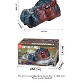 Infrared RC Realistic Hippopotamus Toy with Water Spray & Sound Effects Dual Propellers Waterproof