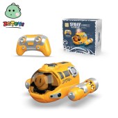 Zhiqu Toys Waterproof Rechargeable Electric Remote Control Speedboat Gifts Water Toys Mini RC Boat with Spray for Children 2.4G