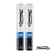 DMantis G9 Durable and Stable Cork Head Badminton Shuttlecock 74-78 Class a Indoor Goose feather Shuttlecock for badminton (2 Tubes)