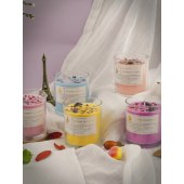 Crystal Stone Soybean Colored Wax Scented Candle Clear Glass Cup Gift Candle