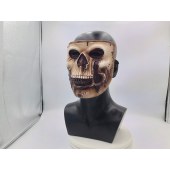 Horror Skull Masks Movable Jaw Mask Bloody Mouth Skeleton PVC Helmet Halloween Carnival Party Costumes Props