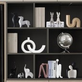 Living room decoration kneeling abstract people ornaments ceramic home decor for other home decor
