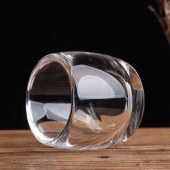 Crystal Round Finger Cup Leadless High end Crystal Glass Cup High Appearance Water Cup