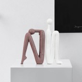 Living room decoration kneeling abstract people ornaments ceramic home decor for other home decor