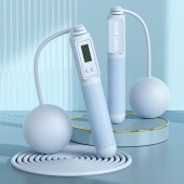 Electric digital cordless speed counter smart jump rope for fitness