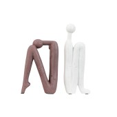 Living room decoration kneeling abstract people ornaments ceramic home decor for other home decor