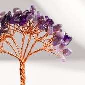 Natural Crystal Wand with Glass Dome Micro Landscape Crystal Tree – Children's Educational Holiday Gift and Home Decoration Ornament