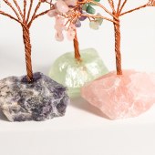 Natural Crystal Wand with Glass Dome Micro Landscape Crystal Tree – Children's Educational Holiday Gift and Home Decoration Ornament