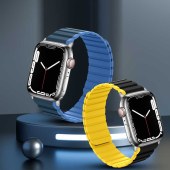 Magnetic Loop Closure Sport Silicone Watch Band For Apple 8 7 6 5 4 Ultra 49mm 38/40/41mm 42/44/45mm