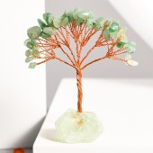 Natural Crystal Wand with Glass Dome Micro Landscape Crystal Tree – Children's Educational Holiday Gift and Home Decoration Ornament