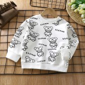 110-130cm/4-9Years Kids Yongs Round Neck Sweatshirt Pullover Daily Party Casual Tops, Kids Clothing Gift Comfortable Fit