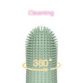 Fingerbrush, Dog Fingerbrush Toothbrush Kit, Silicone Finger Teeth Brush, Full Surround Bristles for Easy Teeth Cleaning, Teeth/Dental Care Tool for Puppies, Cats and Small Pets
