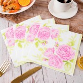 Party Printed Napkins Colorful Paper Napkins with Floral Designs Wholesale for Restaurants and Gatherings