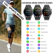 F400 1.55 Inch Screen Smart Watch Support ECG/ Blood Oxygen / Blood Sugar / 150+ Sports Mode
