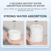 Travel portable thickened super absorbent non shedding disposable coin tissue compression bath towel
