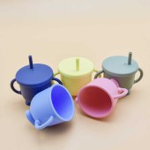 Silicon Straw Cup for Babies & Toddlers Spill-free