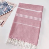 Large Size Quick Dry Sand Free Quick Dry stripe 100% cotton fringe beach towel