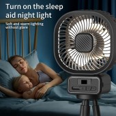 2024 New Oscillating Baby Stroller Fan, Large-Capacity 6-Inch Multi-Functional Octopus Fan for Desktop and Camping Use