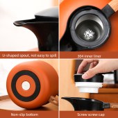 Wooden Handle 2L Thermal Coffee Double Walled Vacuum Hot Water Thermos Pot Insulated Kettle