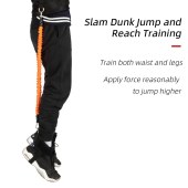 Durable Vertical Jumping Trainer 30-200LB Bounce Resistance Bands Leg Muscle Building Aid Football Basketball Training Equipment