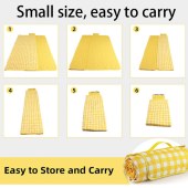 Ultrasonic machine washable foldable rimmed picnic blanket Xl 79" *79"