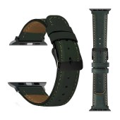 Genuine Luxury Leather Strap for Apple Watch Handmade Vintage Leather Band for iWatch series 8 7 6 5