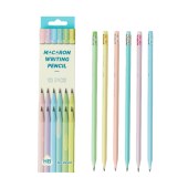 HB/2B pencil standard Macaron Pencils Set High quality 12 Pcs Student writing pencil