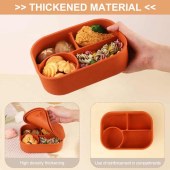 Food Grade Silicon Microwave Lunch Box School Box Bento Lunch Box