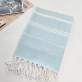 Large Size Quick Dry Sand Free Quick Dry stripe 100% cotton fringe beach towel