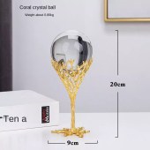 Metal Crystal coral ornaments home accessories desktop decor