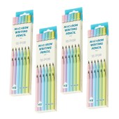 HB/2B pencil standard Macaron Pencils Set High quality 12 Pcs Student writing pencil