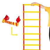 High Quality Speed Training Adjustable fixable Agility Ladder Speed Agility Training Ladder for Football Soccer Equipment