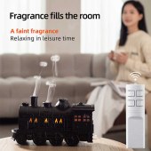 Ultrasonic Aromatherapy Machine Train Spit Circle Aromatherapy Lamp Spit Circle Circle Fog Meter Household Train Humidifier