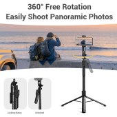 K28 Selfie Stick 360 Rotation Handheld Stabilizing Tripod Phone Holder Wireless Control Live Streaming Vlogging Selfie Stick