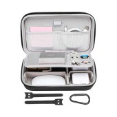 EVA Electronics Organizer Family Cable Bag Hard Shell Tech Case for Chargers and Cords Electronic Storage Bag with Handle