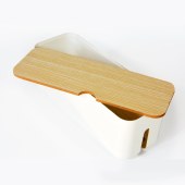 Cable Storage Box Power Strip Wire Case Anti Dust Charger Socket Organizer Desktop Network Line Storage Bin