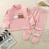 6month-6years/73-120cm Girls Underware Pyjamas Suits Multiple Coolers Soft Cotten Fluorescent Agent Free